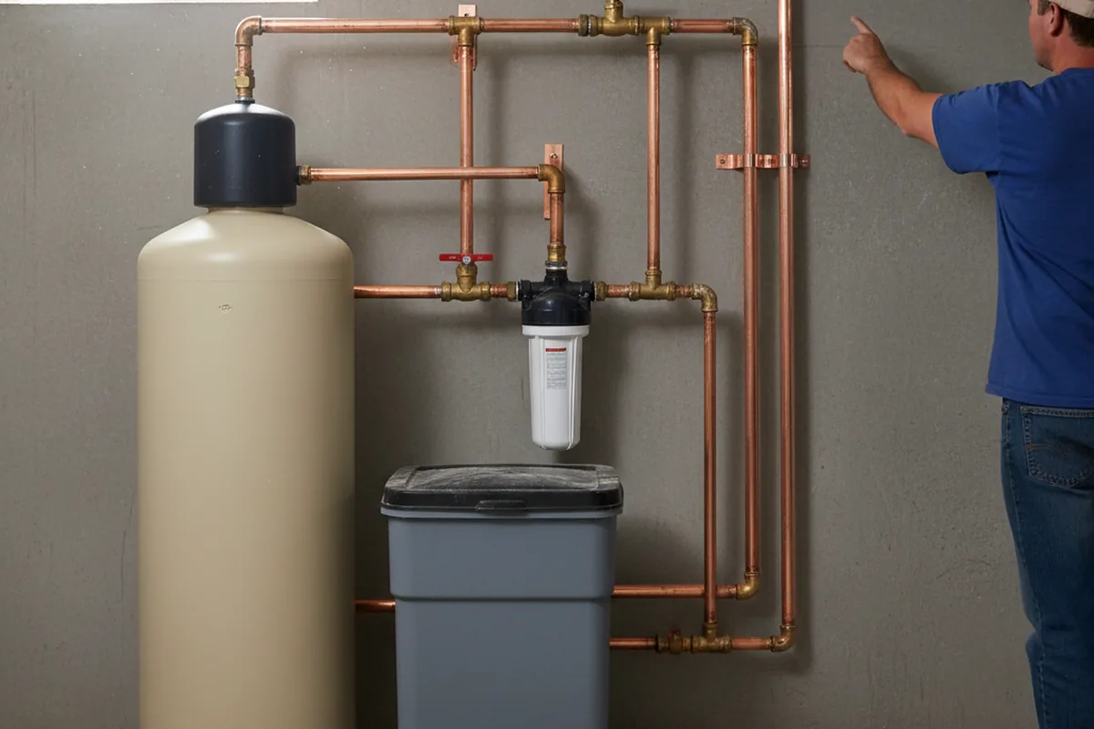 Whole-house water treatment system installed in Grasston